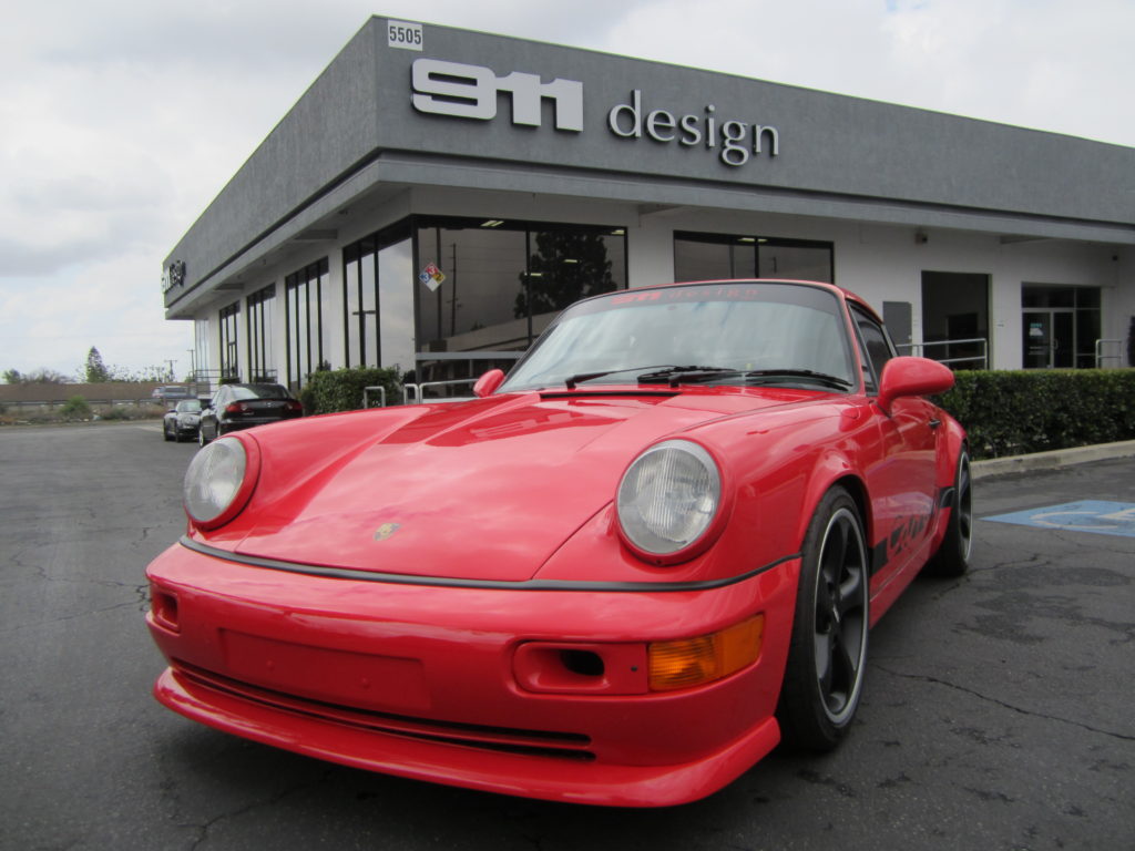 A 1989 Porsche 964 after being completely customized with Porsche 933 parts.