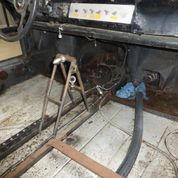 An in progress shot of a 1966 1966 Porsche® 911 International Sports Motor Association vehicle restoration.